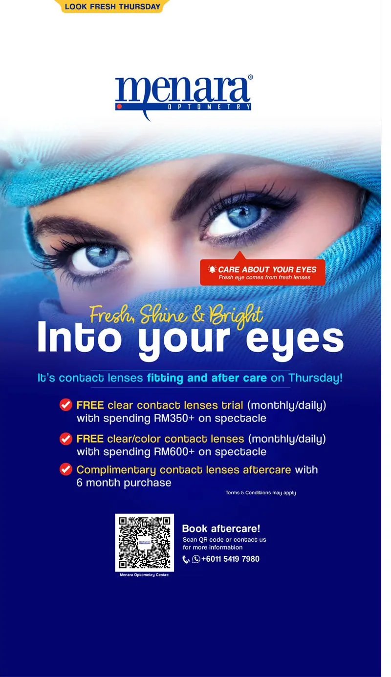 Look Fresh Thursday — contact lens promo